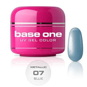 Base One Colour UV-Gel 5g metallic, 07 Blue