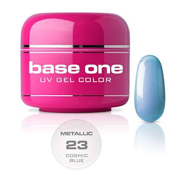 Base One Colour UV-Gel 5g metallic, 23 Cosmic Blue