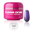 Base One Colour UV-Gel 5g metallic, 46 Deep Plum