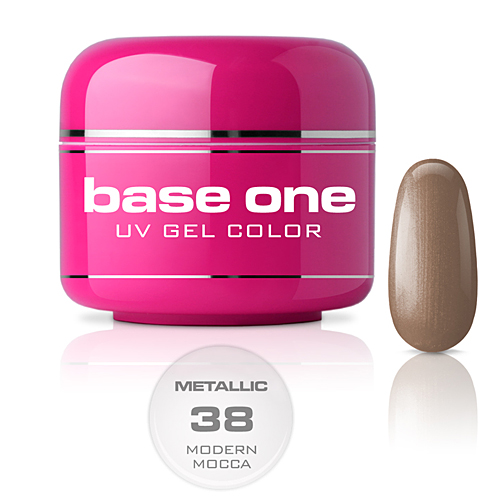 Base One Colour UV-Gel 5g metallic, 38 Modern Mocca