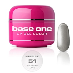 Base One Colour UV-Gel 5g metallic, 51 Shadow Line