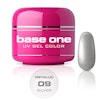 Base One Colour UV-Gel 5g metallic, 09 Silver