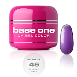 Base One Colour UV-Gel 5g metallic, 45 Purple Star