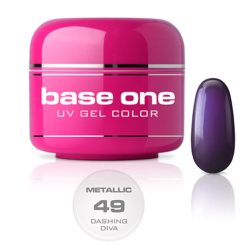 Base One Colour UV-Gel 5g metallic, 49 Dashing Diva