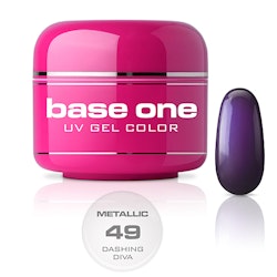 Base One Colour UV-Gel 5g metallic, 49 Dashing Diva