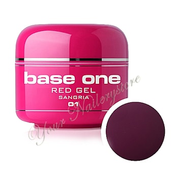 Base One Red UV-Gel 5g, 01 Sangria