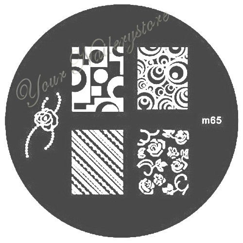Stamping plate / motivbricka, M65 rund