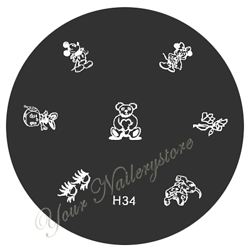 Stamping plate / motivbricka, H34
