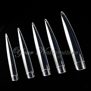 Salongstippar stiletto 12st, clear