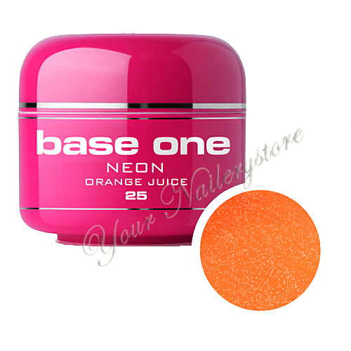 Base One Colour UV-Gel 5g neon, 25 Orange Juice