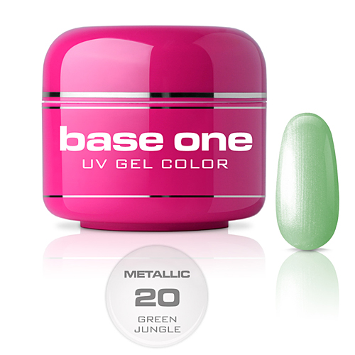 Base One Colour UV-Gel 5g metallic, 20 Green Jungle