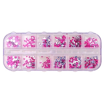 Rhinestones 12 sorter, rosa