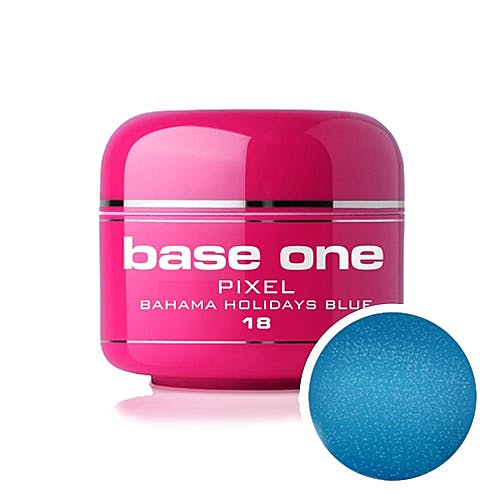 Base One Pixel UV-gel 5g, 18 Bahama Holidays Blue