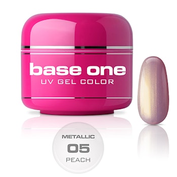 Base One Colour UV-Gel 5g metallic, 05 Peach