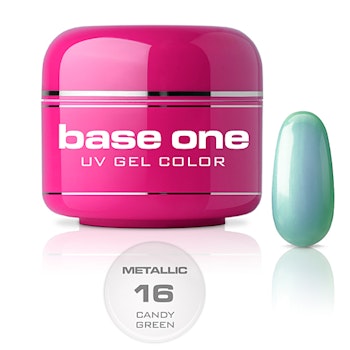 Base One Colour UV-Gel 5g metallic, 16 Candy Green