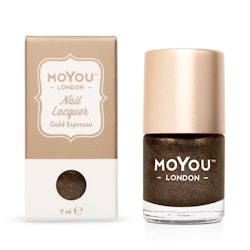 MoYou London Nail Art Stamping Polish 9 ml, Gold Espresso