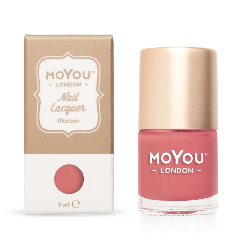 MoYou London Nail Art Stamping Polish 9 ml, Maroon