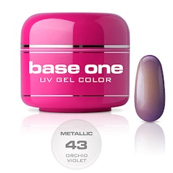 Base One Colour UV-Gel 5g metallic, 43 Orchid Violet