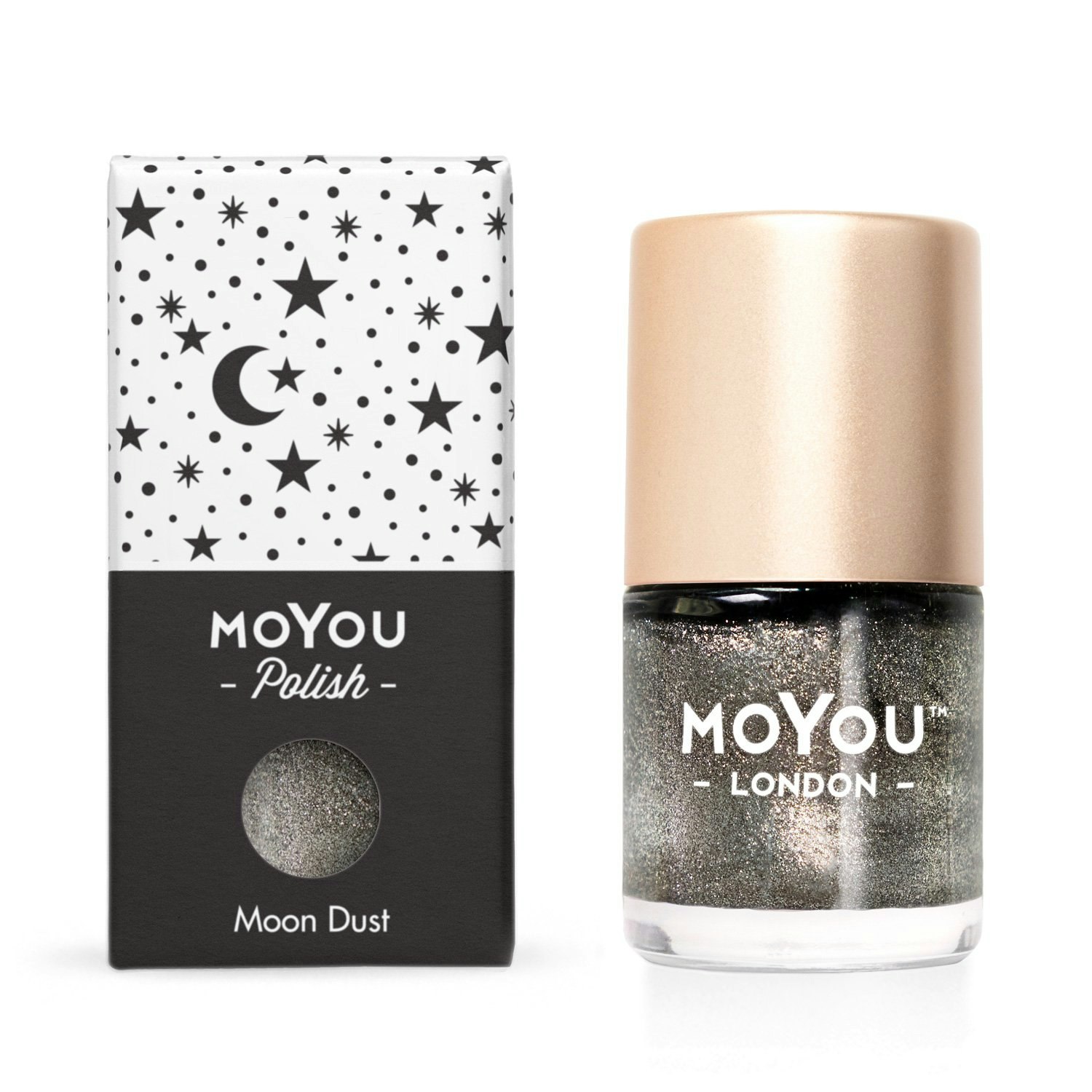MoYou London Nail Art Stamping Polish 9 ml, Moon Dust
