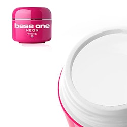 Base One Colour UV-Gel 5g neon, 01 White
