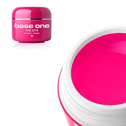 Base One Colour UV-Gel 5g neon, 04 Dark Pink