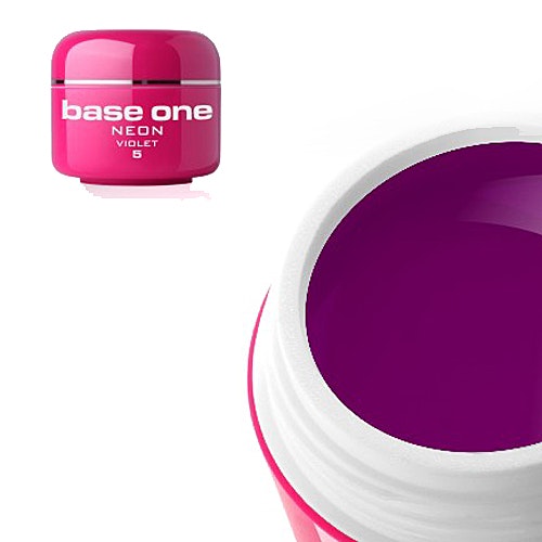 Base One Colour UV-Gel 5g neon, 05 Violet