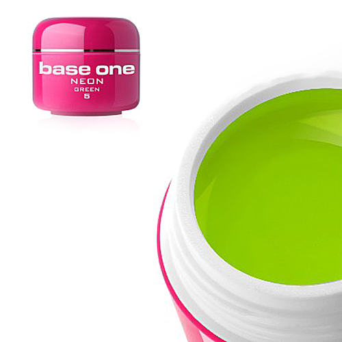 Base One Colour UV-Gel 5g neon, 07 Green