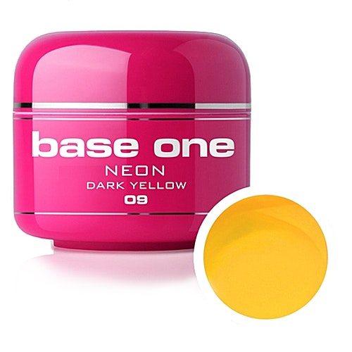 Base One Colour UV-Gel 5g neon, 09 Dark Yellow
