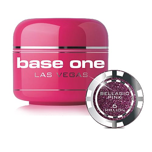 Base One Glitter UV-Gel 5g, Las Vegas - 06 Bellagio Pink