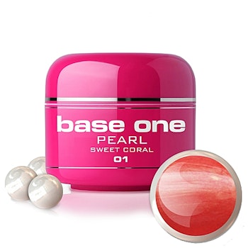 Base One Pearl UV-Gel 5g, 01 Sweet Coral