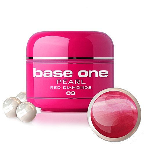Base One Pearl UV-Gel 5g, 03 Red Diamond