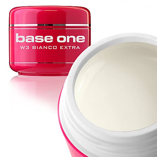 Base One White UV-Gel 5ml, Bianco Extra