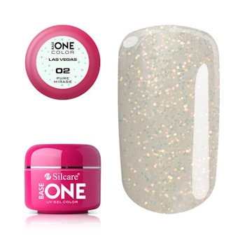 Base One Glitter UV-Gel 5g, Las Vegas - 02 Pure Mirage