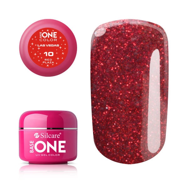 Base One Glitter UV-Gel 5g, Las Vegas - 10 Red Plaza