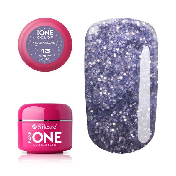 Base One Glitter UV-Gel 5g, Las Vegas - 13 Violet Aria
