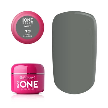 Base One Matt UV-Gel 5g, 13 Grey Shades