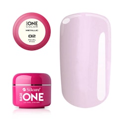Base One Colour UV-Gel 5g metallic, 02 Pearl Pink