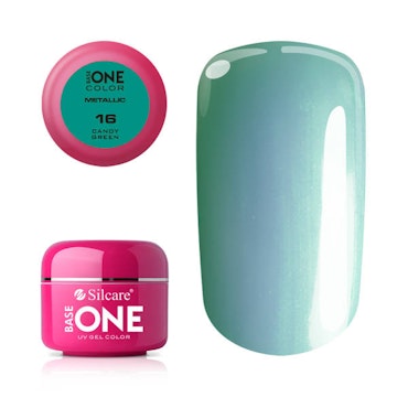 Base One Colour UV-Gel 5g metallic, 16 Candy Green