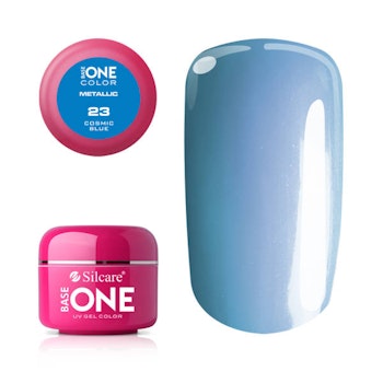 Base One Colour UV-Gel 5g metallic, 23 Cosmic Blue