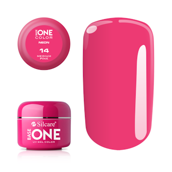 Base One Colour UV-Gel 5g neon, 14 Medium Pink