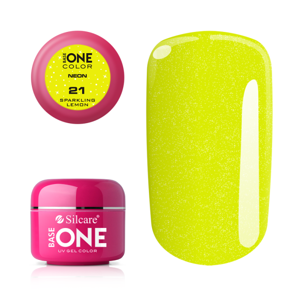 Base One Colour UV-Gel 5g neon, 21 Sparkling Lemon