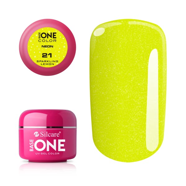 Base One Colour UV-Gel 5g neon, 21 Sparkling Lemon
