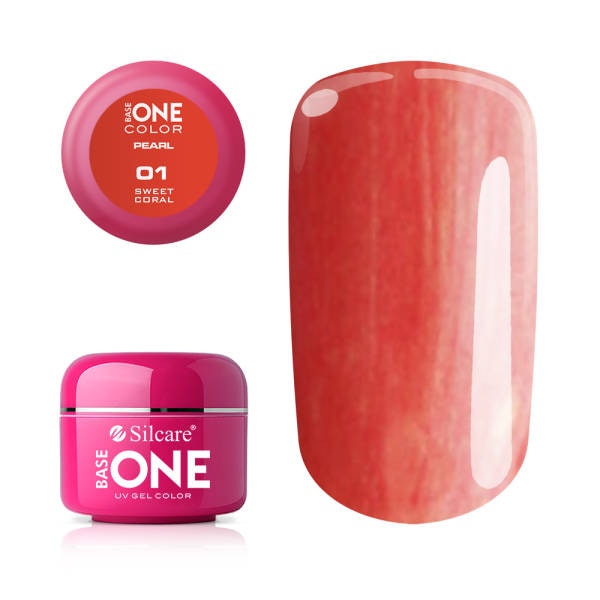 Base One Pearl UV-Gel 5g, 01 Sweet Coral