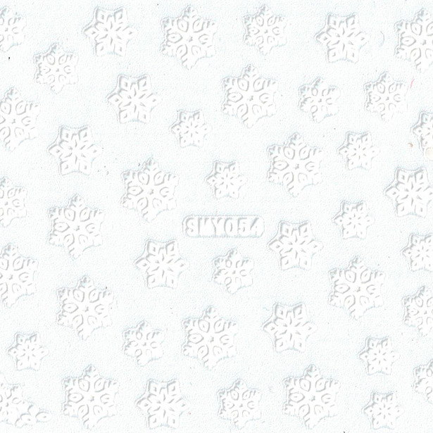Nagelstickers vita jul, SMY054 snöflingor