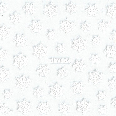 Nagelstickers vita jul, SMY054 snöflingor