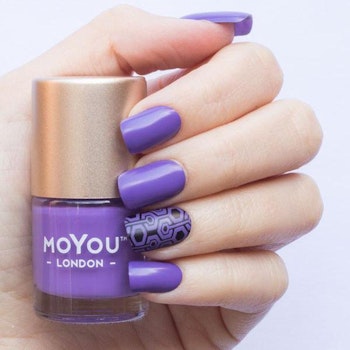 MoYou London Nail Art Stamping Polish 9 ml, Purple Punch