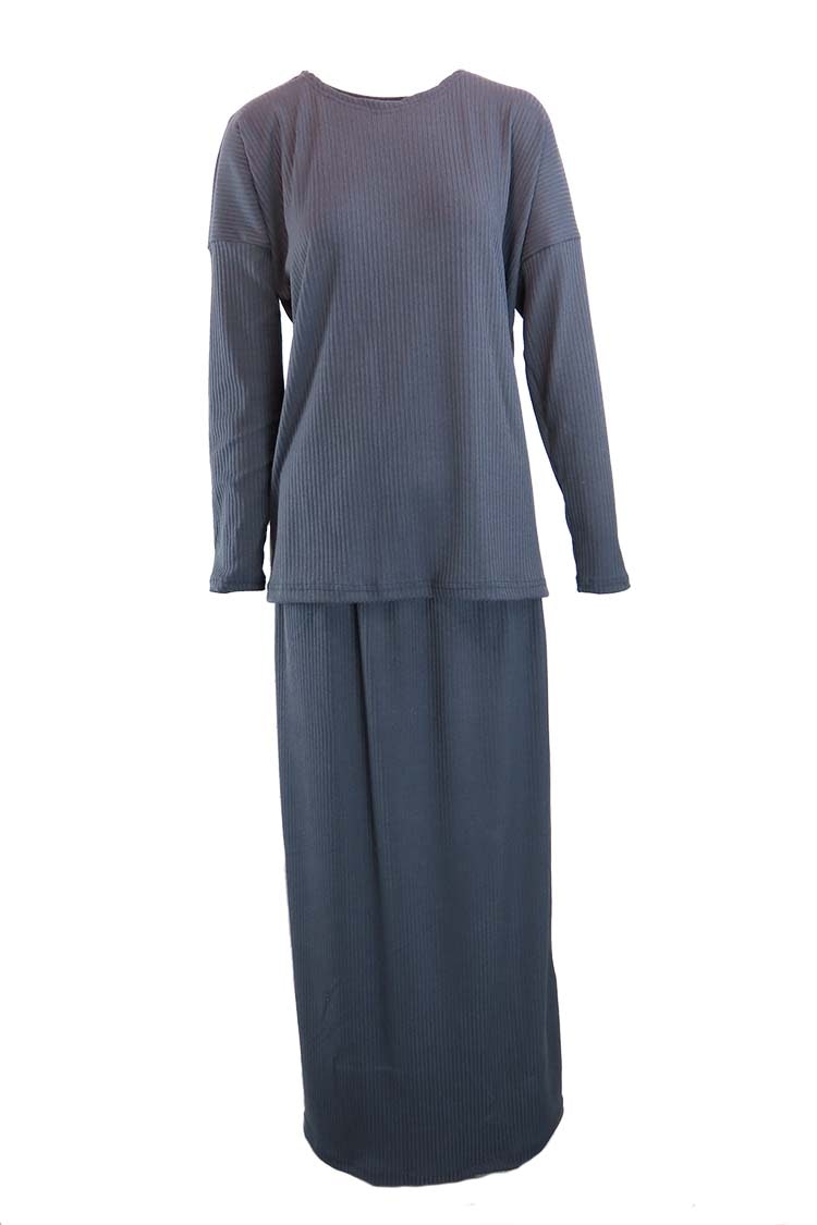 Ribbad Set Tröja och Kjol - Medinashop - Hijab kläder och tillbehör till  låga priser.