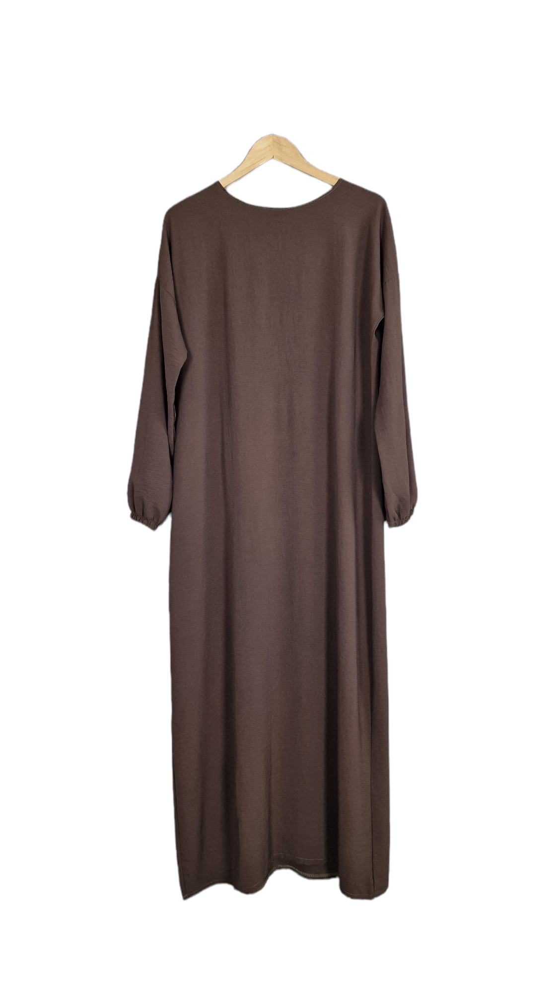 Enfärgad Klänning i Rak Modell - Medinashop - Hijab kläder och tillbehör  till låga priser.
