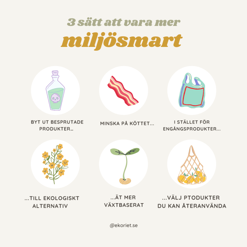 3 sätt att vara mer miljösmart