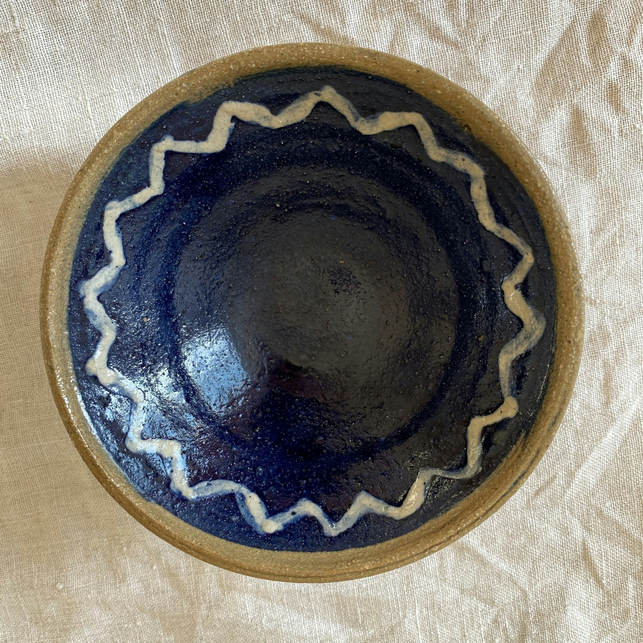 Skål Keramik Mörkblå